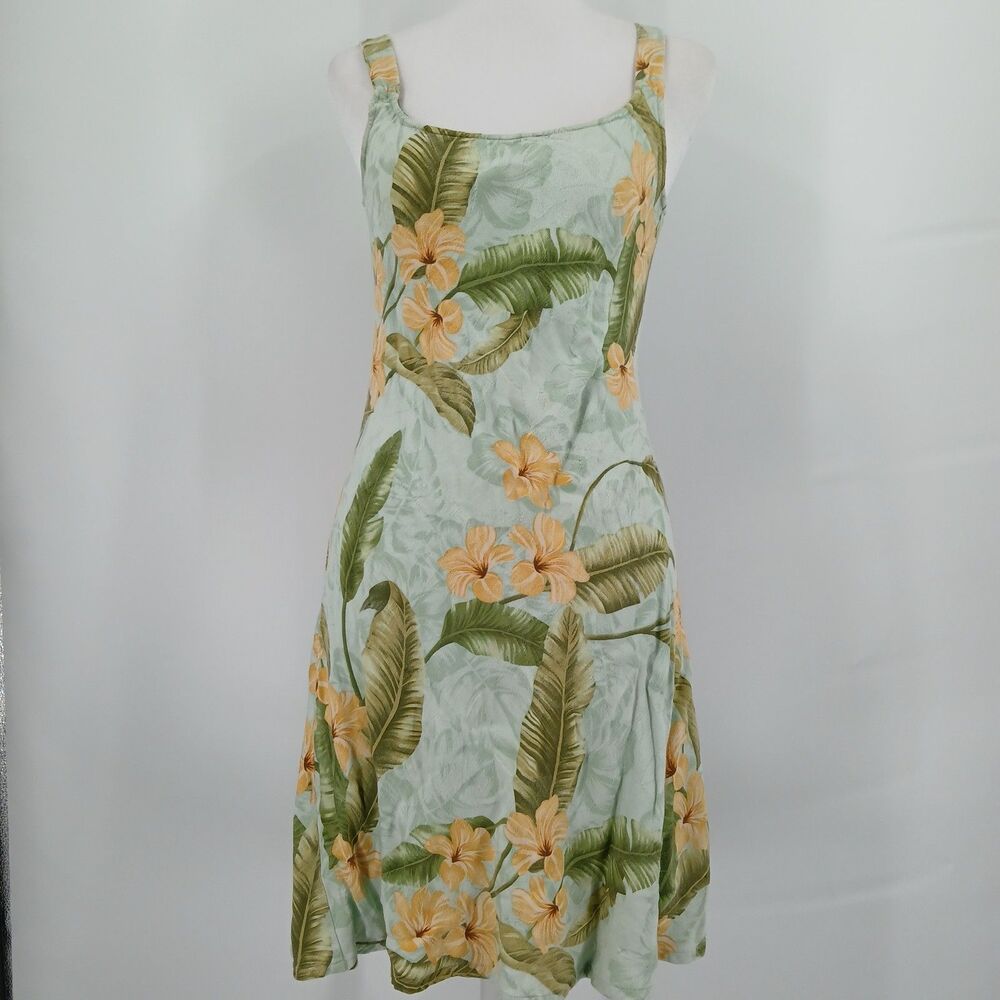 Vintage The Hawaiian Original Tropical Floral Hawaiian Sun Dress size small